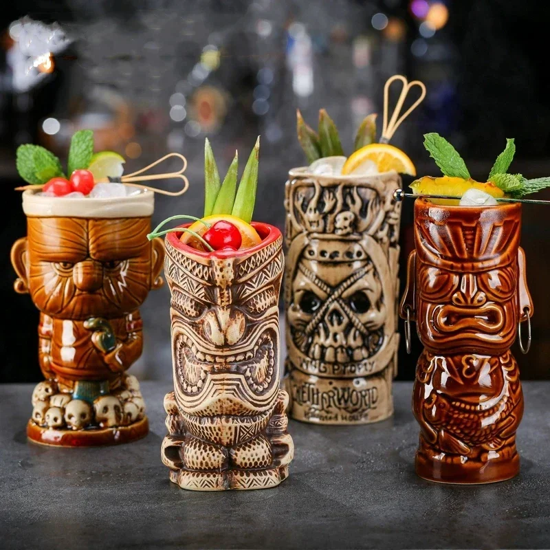 Wine Beer Type - 60 soorten keramische Hawaii Tiki mokken,