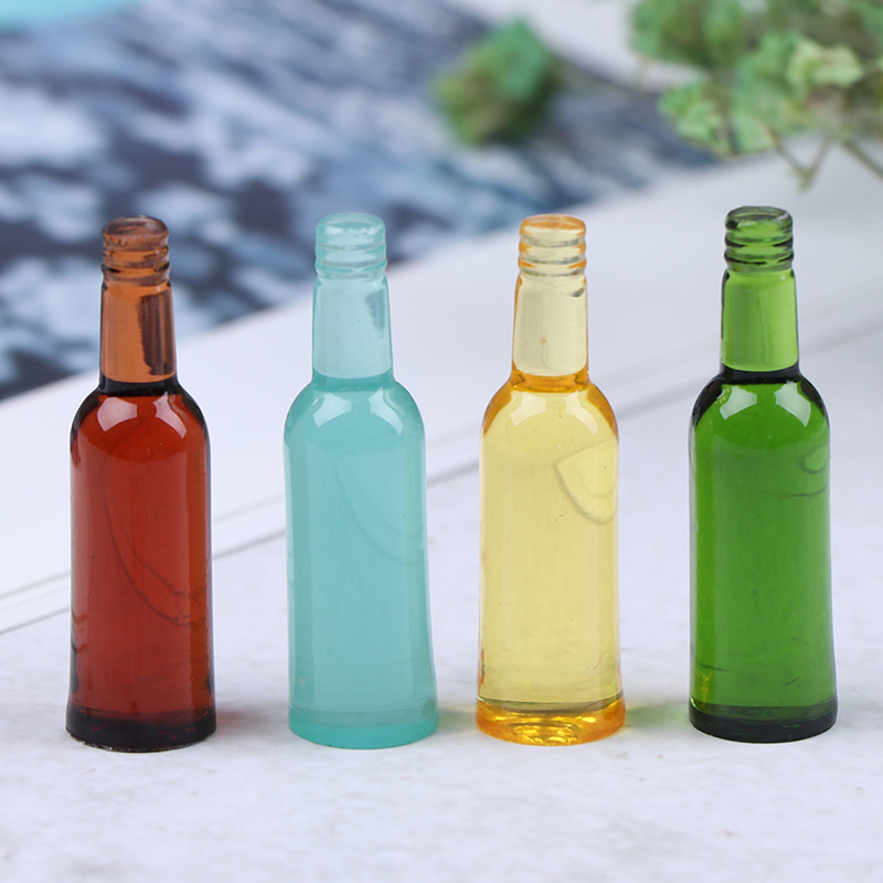Wine Beer & More - 6 stuks 1:12 poppenhuis miniatuur bier
