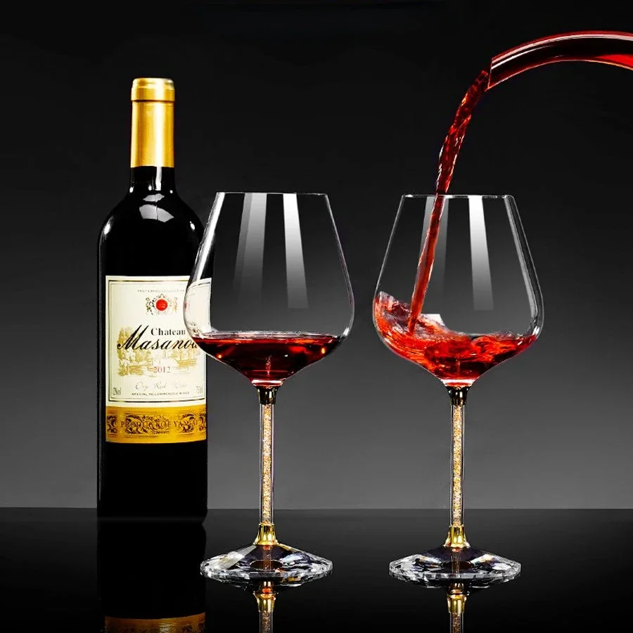 Champagne Flute Pair - Lichte Luxe High-End Crystal Cup Rode