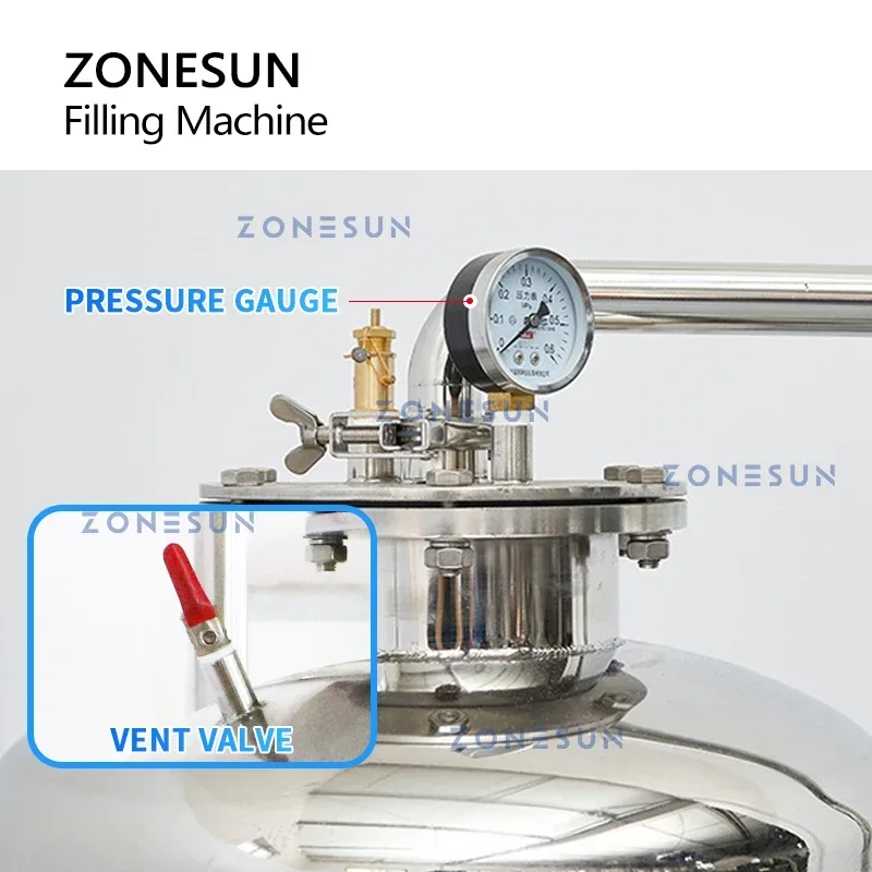 Wine Beer & More - ZONESUN Koolzuurhoudende Dranken Isobaric Vulmachine Bier