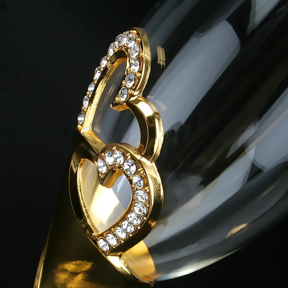 Elegante hart- en tulvorm cham - Champagne Flute Pair recensie en prijs