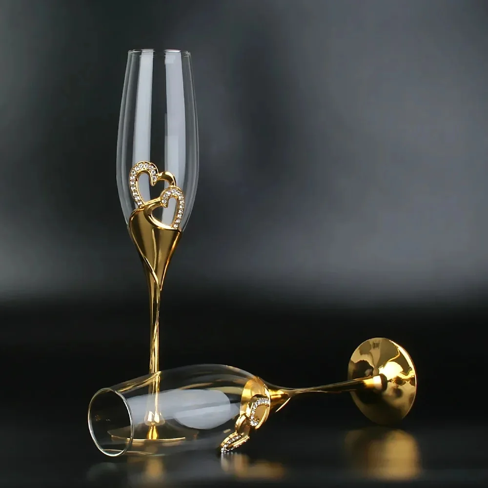Elegante hart- en tulvorm cham - Champagne Flute Pair recensie en prijs