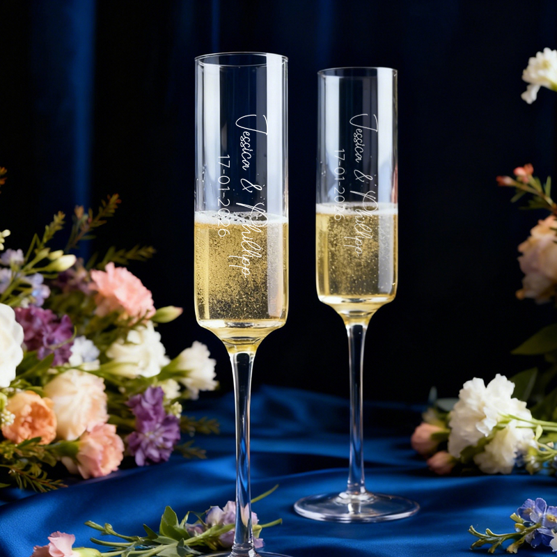 2-delige gepersonaliseerde cha - Champagne Flute Pair recensie en prijs