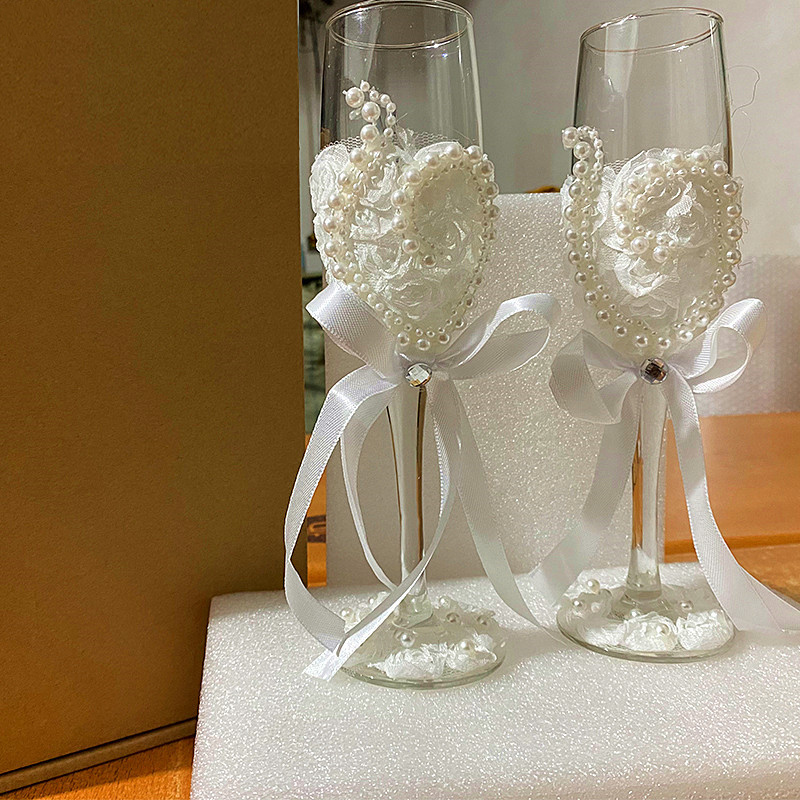 1 paar bruiloft champagneglaze - Champagne Flute Pair recensie en prijs
