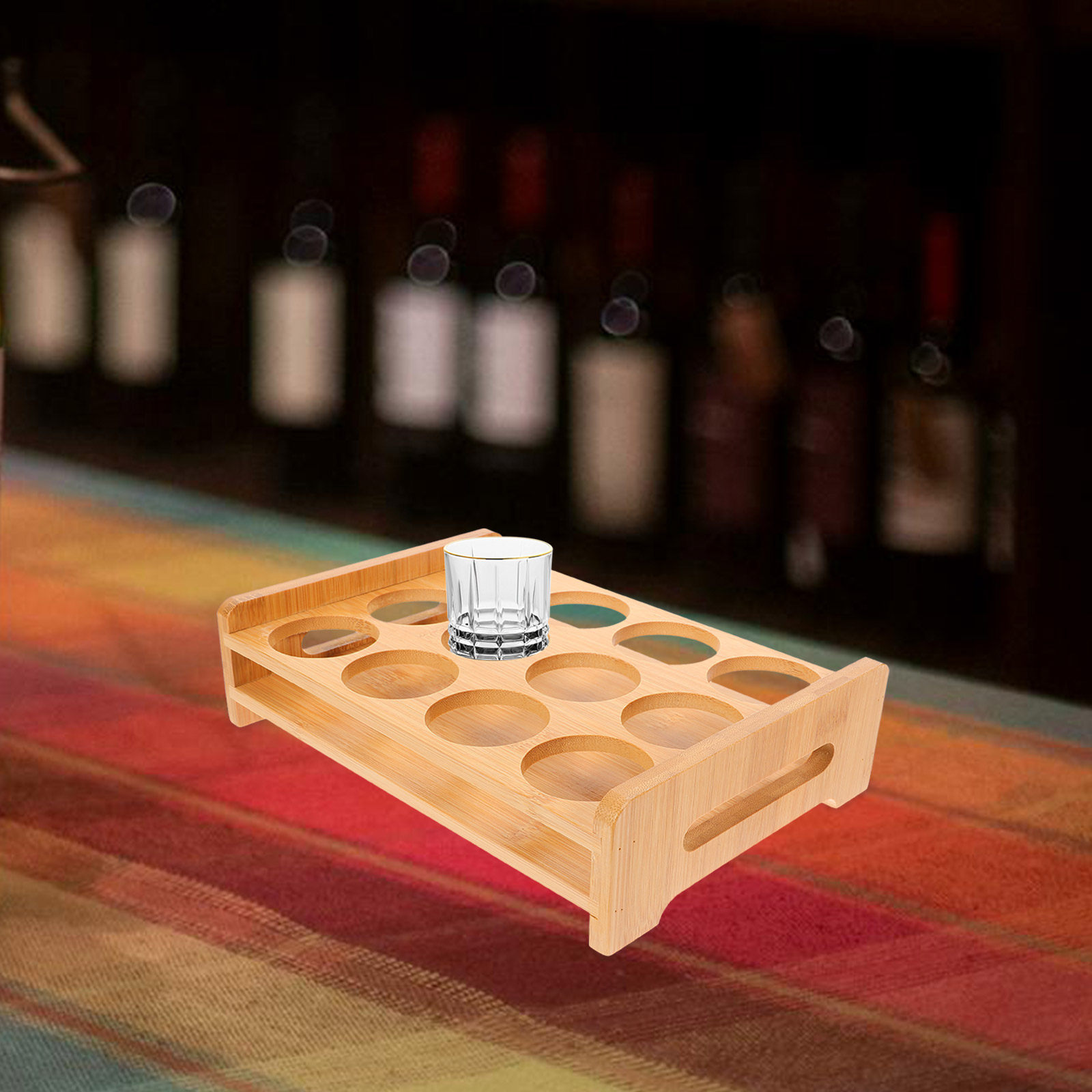 Bamboe Shotglaasjes Houder Dis - Wine Beer Bar recensie en prijs
