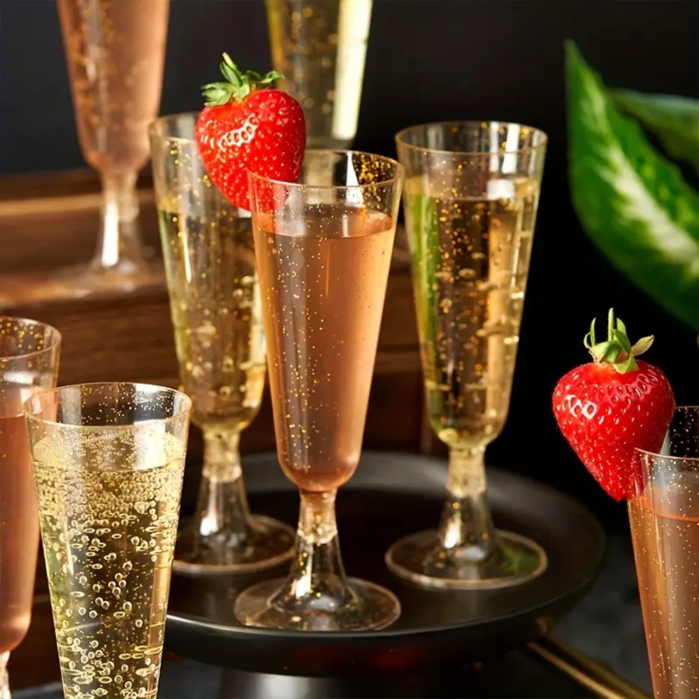 10 stuks doorzichtig plastic c - Champagne Flute Pair recensie en prijs
