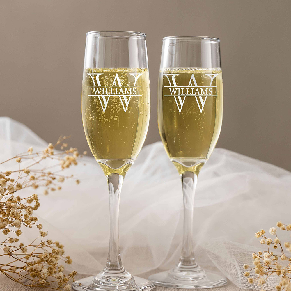 Gepersonaliseerde set van 2 ch - Champagne Flute Pair recensie en prijs