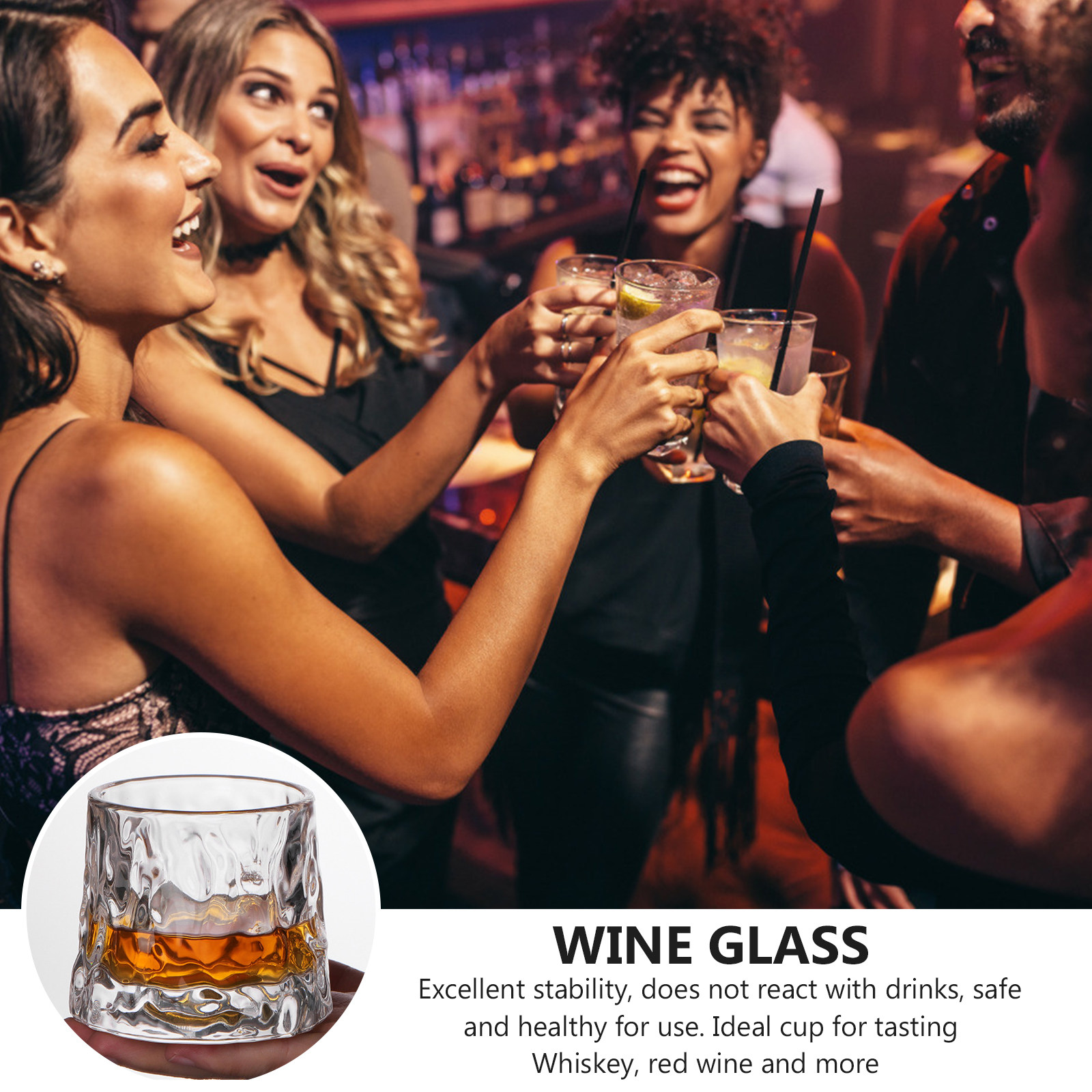 1 Stuks Gehamerde Wijnbeker Pr - Wine Beer Bar recensie en prijs